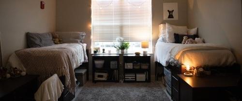 Students bedroom in Northside Hall